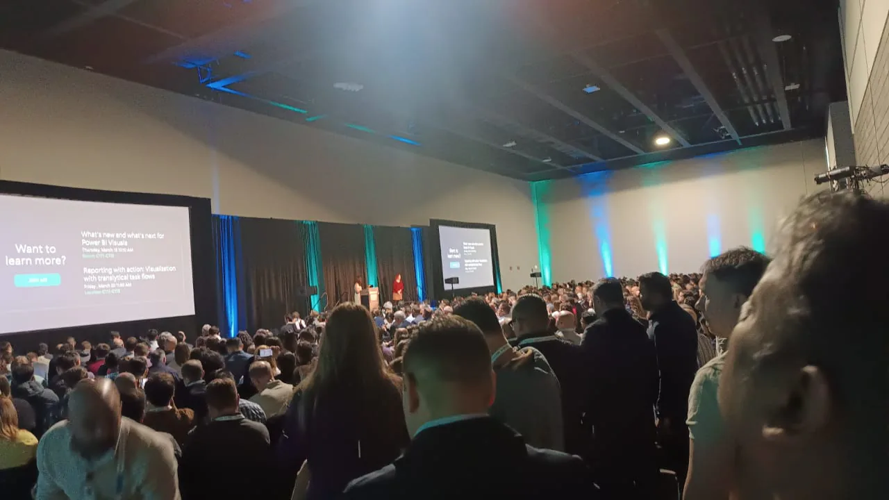 Wide attendee view during the event